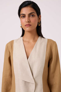 Dimtri Linen Panelled Jacket