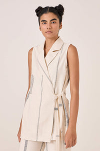 Yacine Handwoven Wrap Top