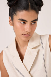 Yacine Handwoven Wrap Top
