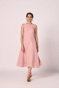 Pyxis Rose Linen Midi Dress