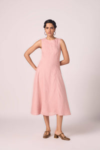 Pyxis Rose Linen Midi Dress