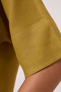 Bourne Olive Linen Top