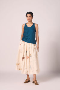 Lyra Blue Silk Top