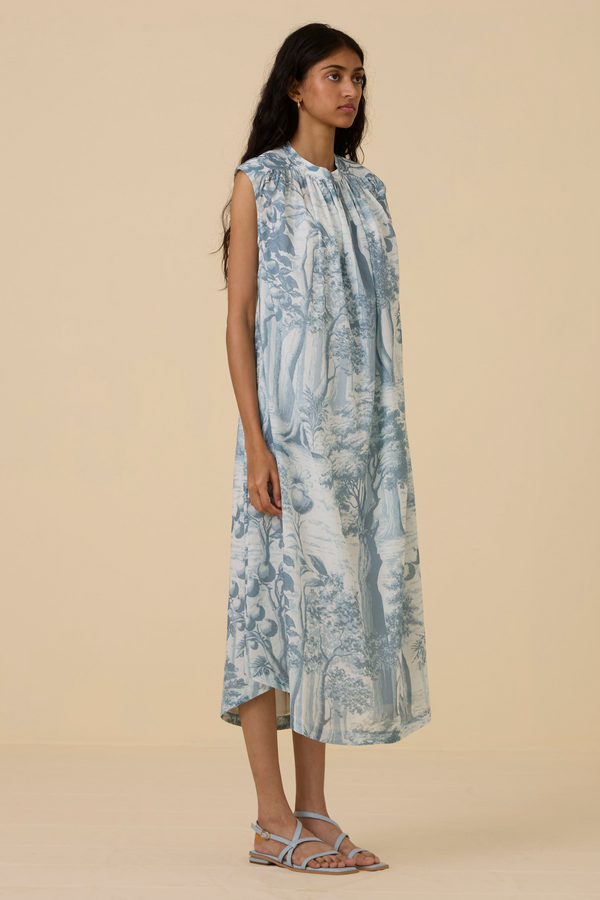 Barika Blue Print Dress