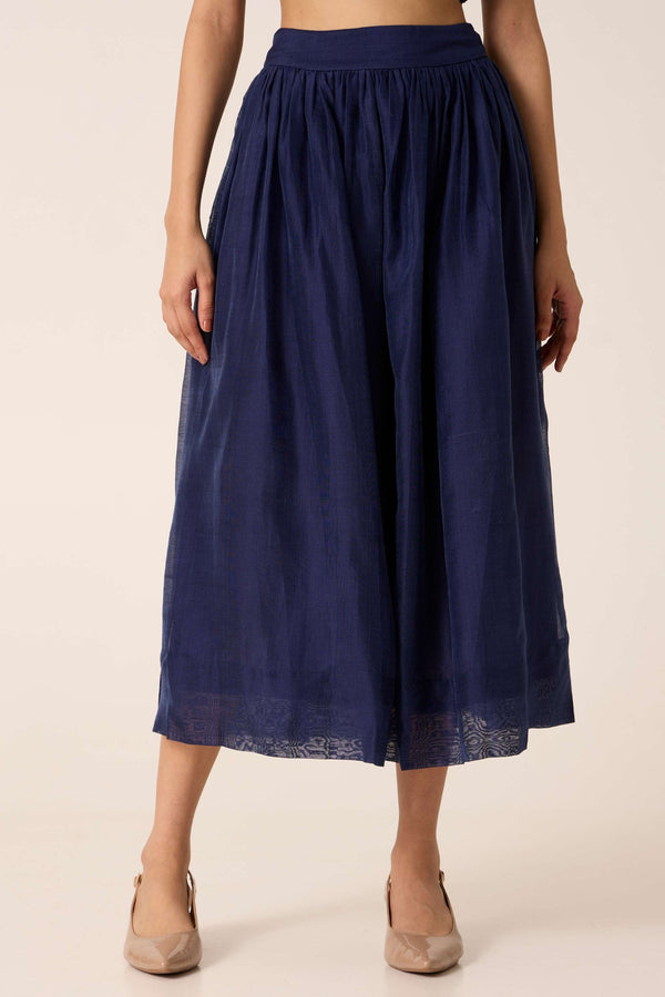 Amrita Navy Handwoven Skirt