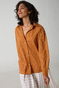 Kwan Caramel Polka Shirt