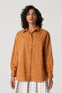 Kwan Caramel Polka Shirt