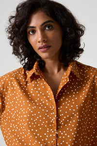Kwan Caramel Polka Shirt