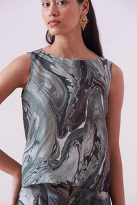 Freida Top - Marbled