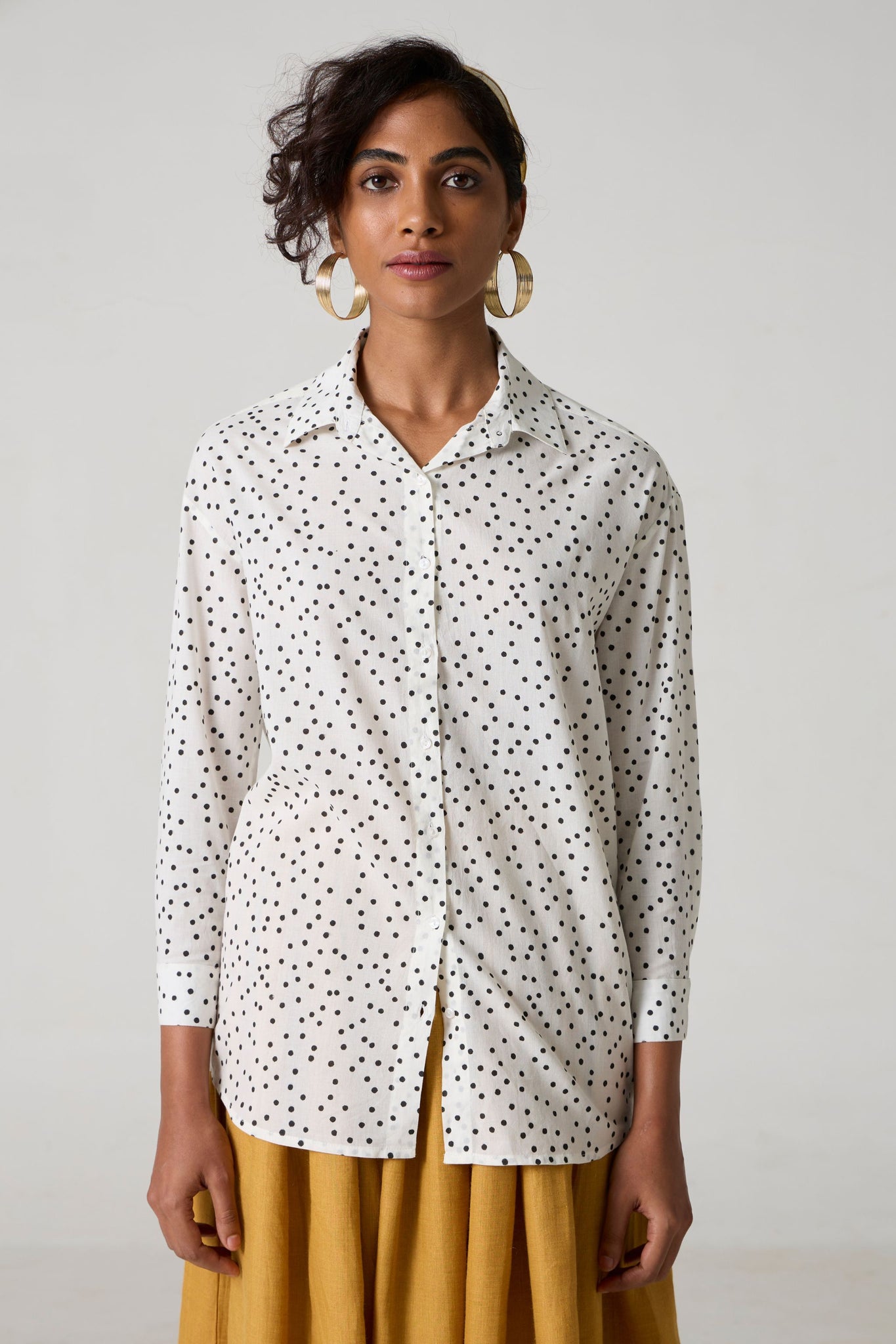Reo Ivory Polka Shirt