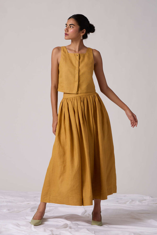 Adelaide Skirt Set - Mustard