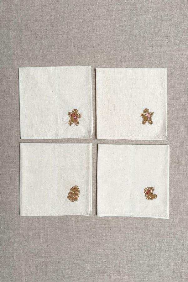 Off White Cotton Napkins - Set of 2