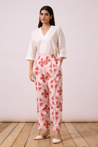 Venil Pants - Pink & Orange Ikat