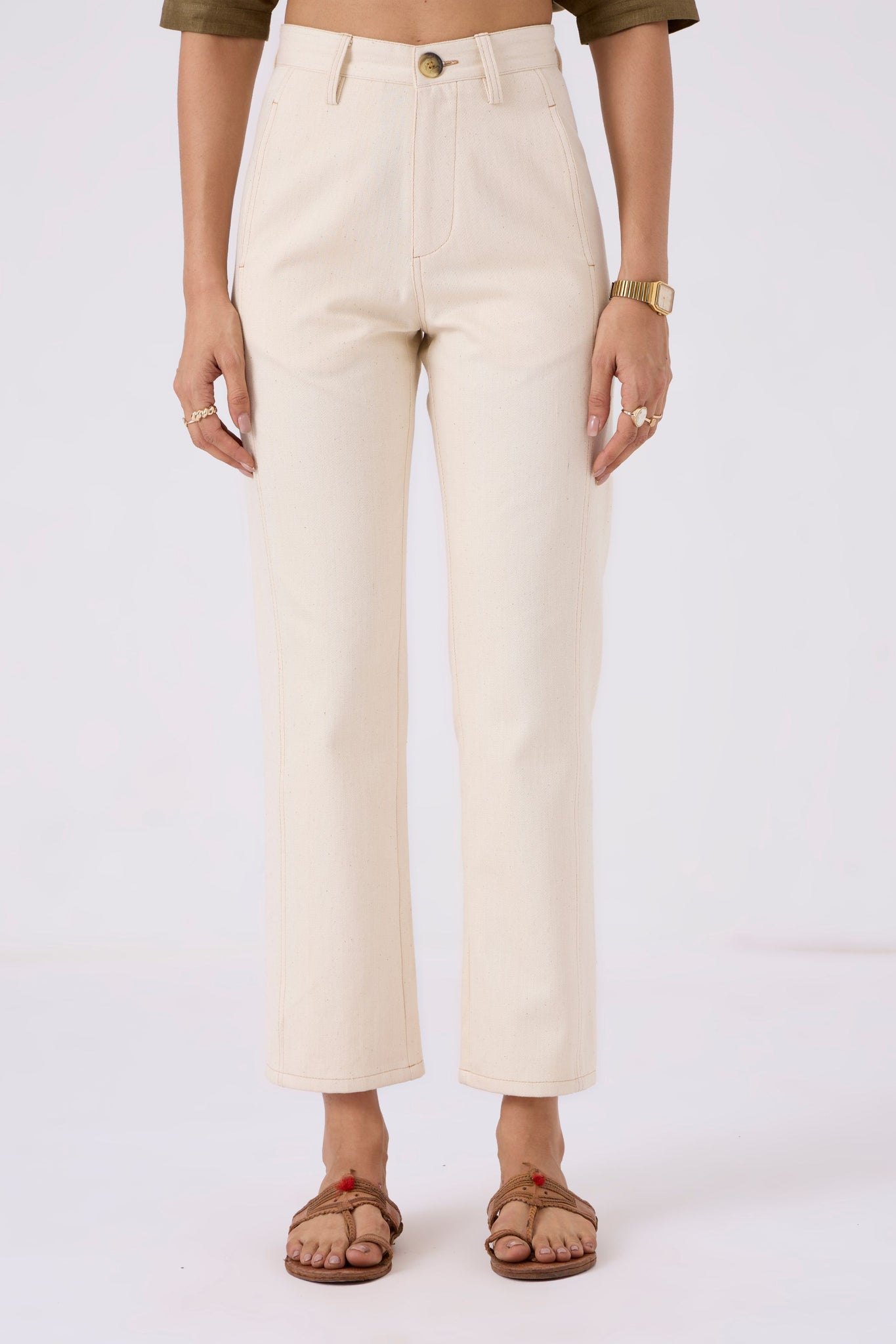 Diane Straight Fit Khadi Denim