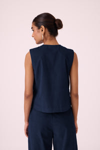 Wotton Blue Needlecord Top