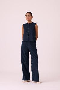 Wotton Blue Needlecord Top