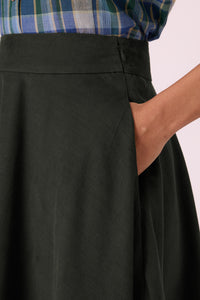 Boga Green Needlecord Skirt