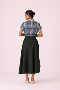 Boga Green Needlecord Skirt