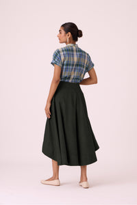 Boga Green Needlecord Skirt