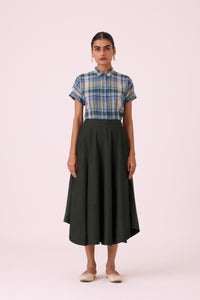Boga Green Needlecord Skirt