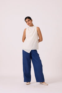 Sonya White Handwoven Halter Top