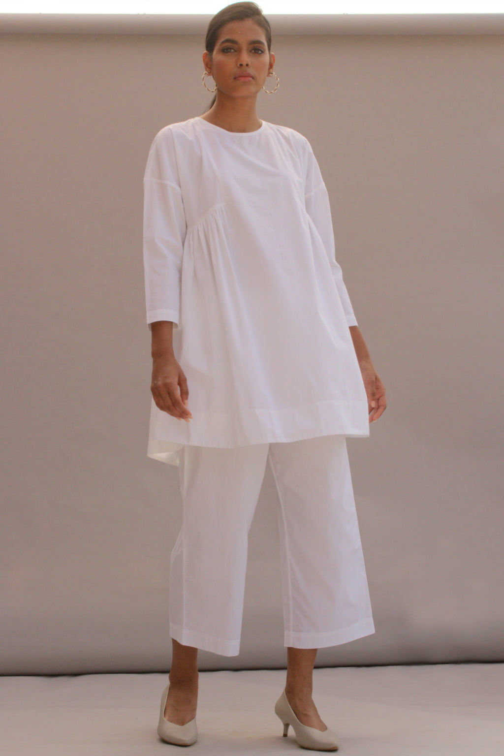 Natsu Everyday Staple White Coord Set In 100% Cotton Poplin – The ...