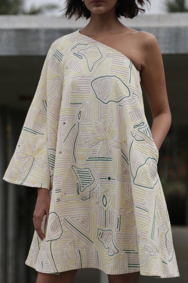 Arthur One Shoulder Embroidered Dress For Women Online